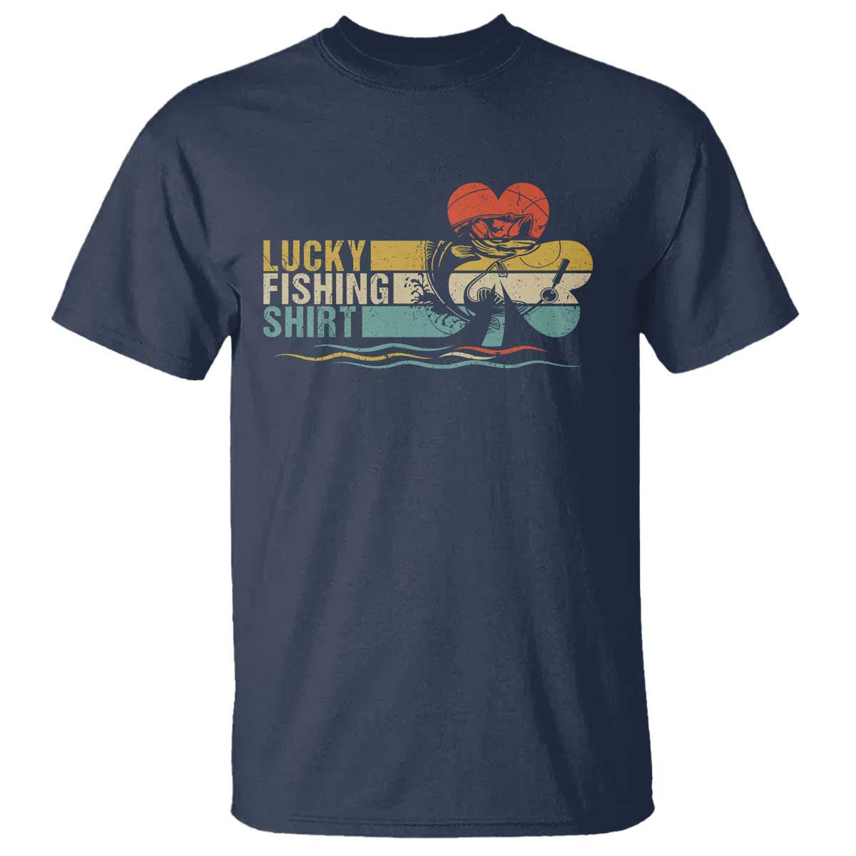 Funny Lucky Fishing T Shirt Do Not Wash Retro Fisherman - Wonder Print Shop