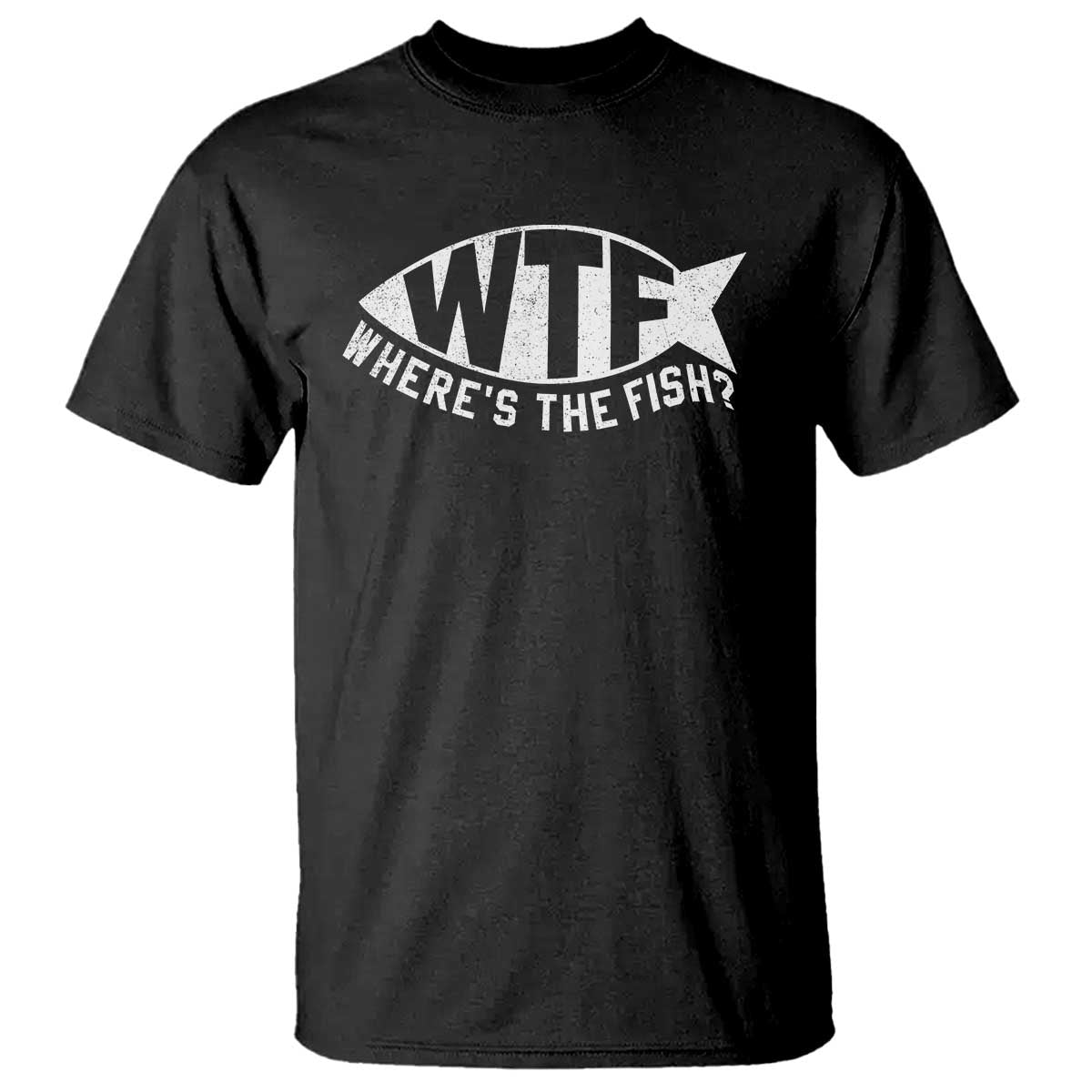 Funny Fishing T Shirt WTF Where's The Fish - Wonder Print Shop