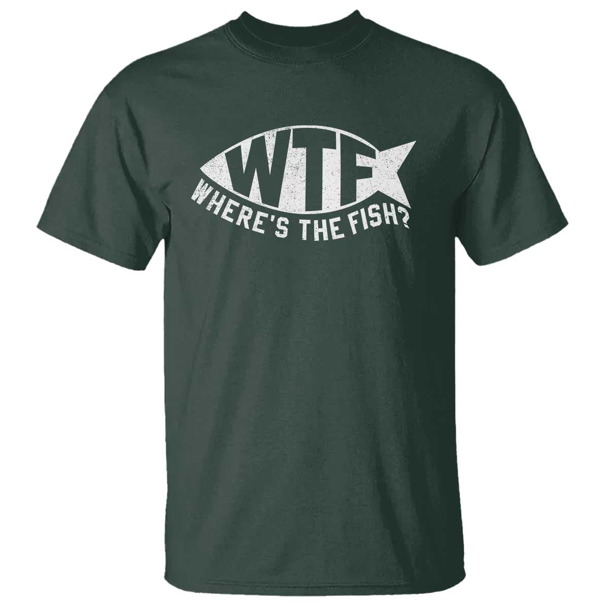 Funny Fishing T Shirt WTF Where's The Fish - Wonder Print Shop