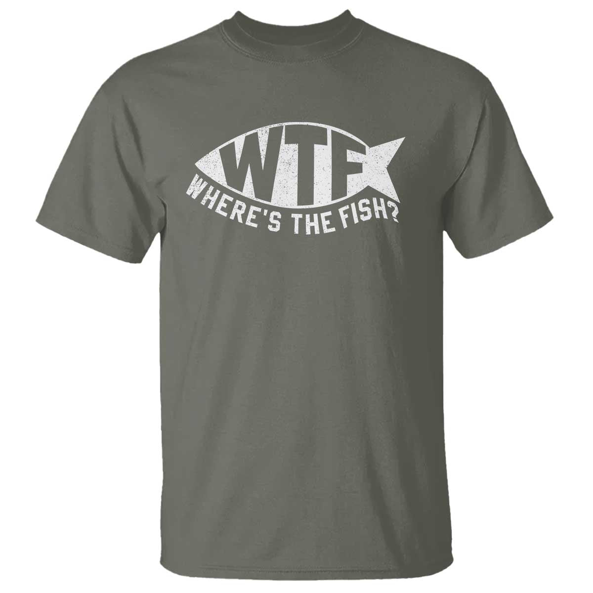 Funny Fishing T Shirt WTF Where's The Fish - Wonder Print Shop