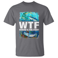 WTF Where's The Fish Fisherman T Shirt - Wonder Print Shop
