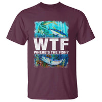 WTF Where's The Fish Fisherman T Shirt - Wonder Print Shop