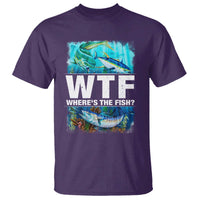 WTF Where's The Fish Fisherman T Shirt - Wonder Print Shop