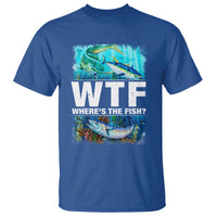 WTF Where's The Fish Fisherman T Shirt - Wonder Print Shop