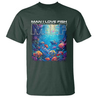 Funny Fishing T Shirt MILF Man I Love Fish - Wonder Print Shop
