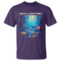 Funny Fishing T Shirt MILF Man I Love Fish - Wonder Print Shop
