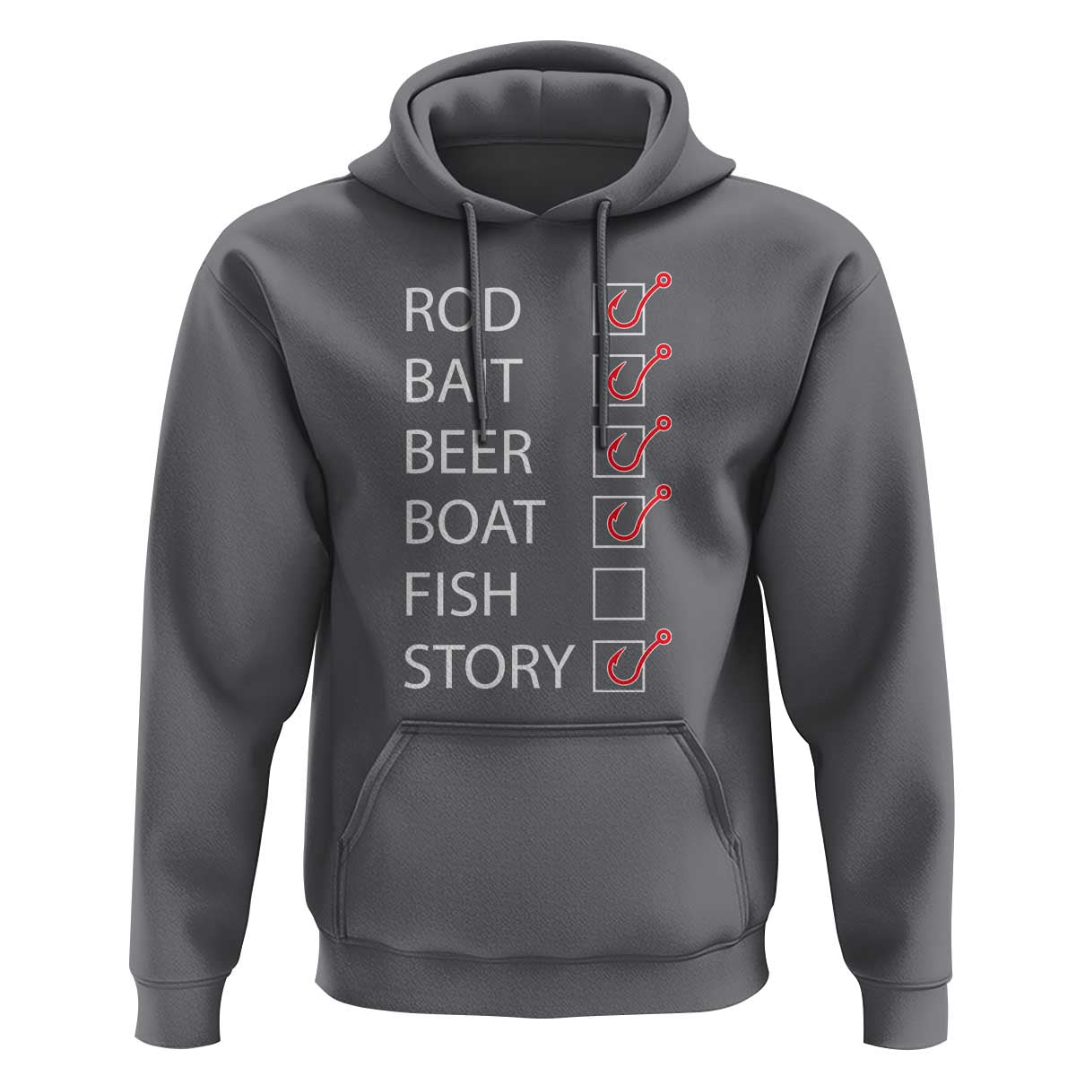 Funny Fishing Check Off List Hoodie - Wonder Print Shop