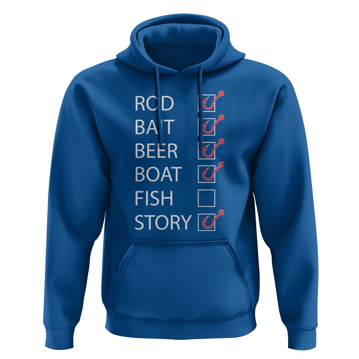 Funny Fishing Check Off List Hoodie - Wonder Print Shop