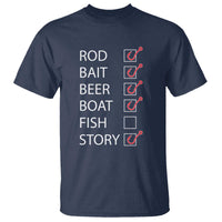 Funny Fishing Check Off List T Shirt - Wonder Print Shop