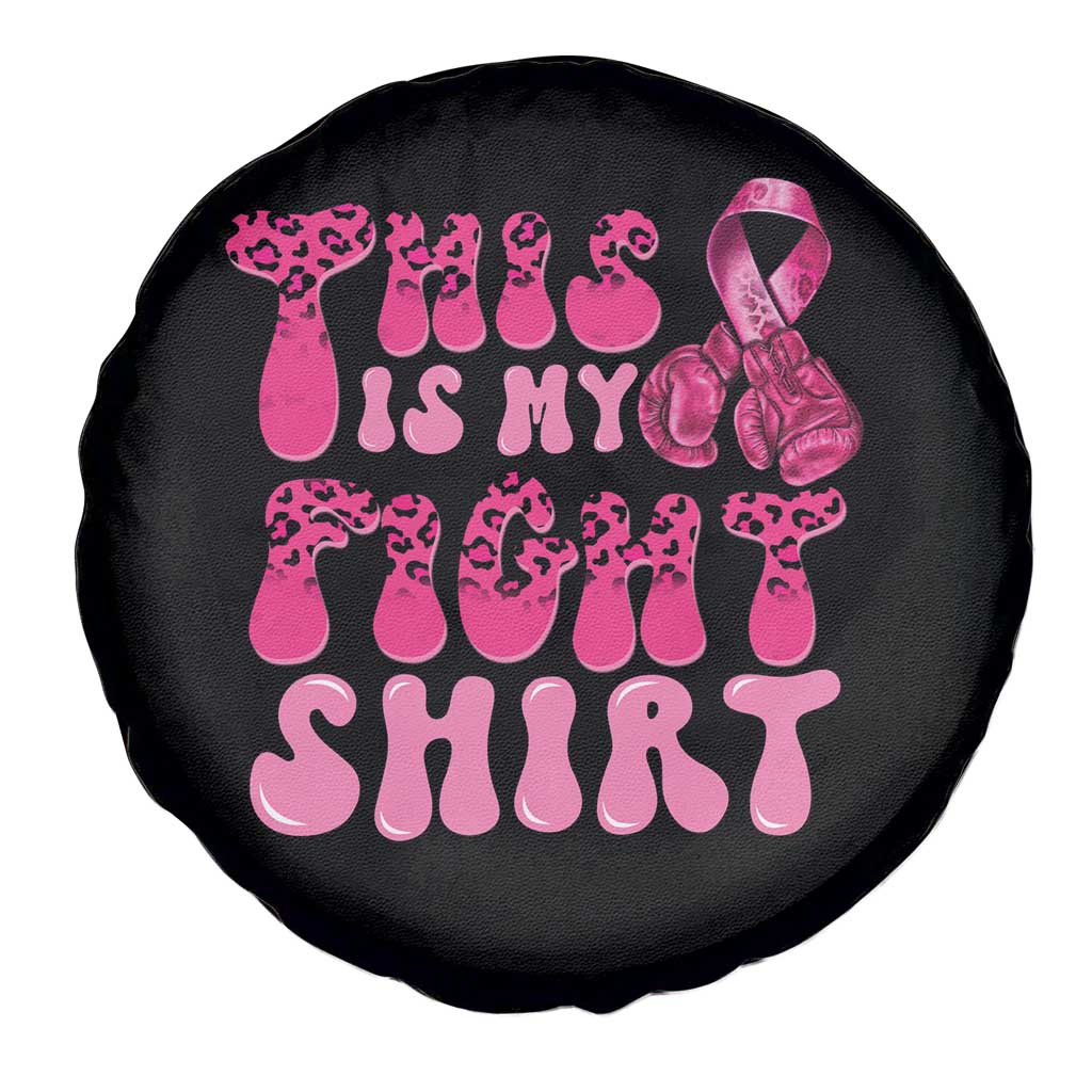Breast Cancer Spare Tire Cover This Is My Fight Warrior Boxing Gloves