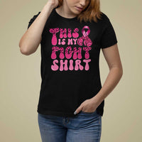 Breast Cancer T Shirt For Women This Is My Fight Warrior Boxing Gloves - Wonder Print Shop