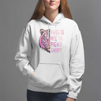 Breast Cancer Hoodie This Is My Fight Pink Tiger Warrior - Wonder Print Shop