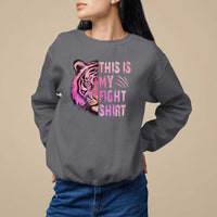 Breast Cancer Sweatshirt This Is My Fight Pink Tiger Warrior - Wonder Print Shop