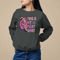 Breast Cancer Sweatshirt This Is My Fight Pink Tiger Warrior - Wonder Print Shop
