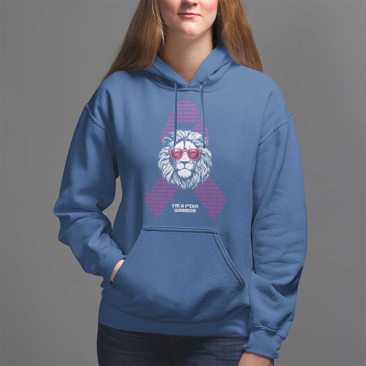 Pink Breast Cancer Hoodie This Is My Fight Pink Lion Warrior - Wonder Print Shop