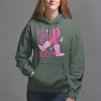 Breast Cancer Hoodie Give Cancer The Boot Cowgirl Western Cowboy - Wonder Print Shop