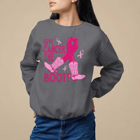Breast Cancer Sweatshirt Give Cancer The Boot Cowgirl Western Cowboy - Wonder Print Shop
