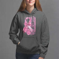Breast Cancer Hoodie Fight Like A Girl Pink American Flag - Wonder Print Shop
