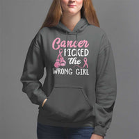 Breast Cancer Hoodie Cancer Picked The Wrong Girl - Wonder Print Shop