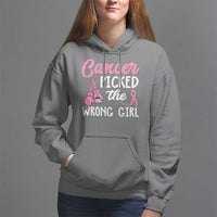 Breast Cancer Hoodie Cancer Picked The Wrong Girl - Wonder Print Shop