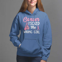 Breast Cancer Hoodie Cancer Picked The Wrong Girl - Wonder Print Shop