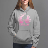 Breast Cancer Hoodie Cancer Messed With The Wrong Girl - Wonder Print Shop