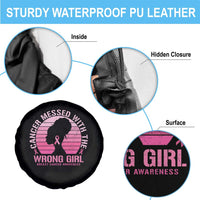 Breast Cancer Spare Tire Cover Cancer Messed With The Wrong Girl