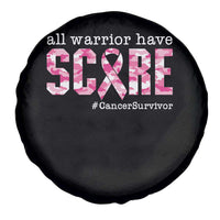Breast Cancer Spare Tire Cover All Warriors Have Scars Millitary Camouflage