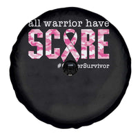 Breast Cancer Spare Tire Cover All Warriors Have Scars Millitary Camouflage