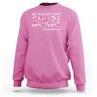 Breast Cancer Sweatshirt All Warriors Have Scars Millitary Camouflage - Wonder Print Shop