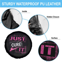 PInk Breast Cancer Spare Tire Cover Just Cure It
