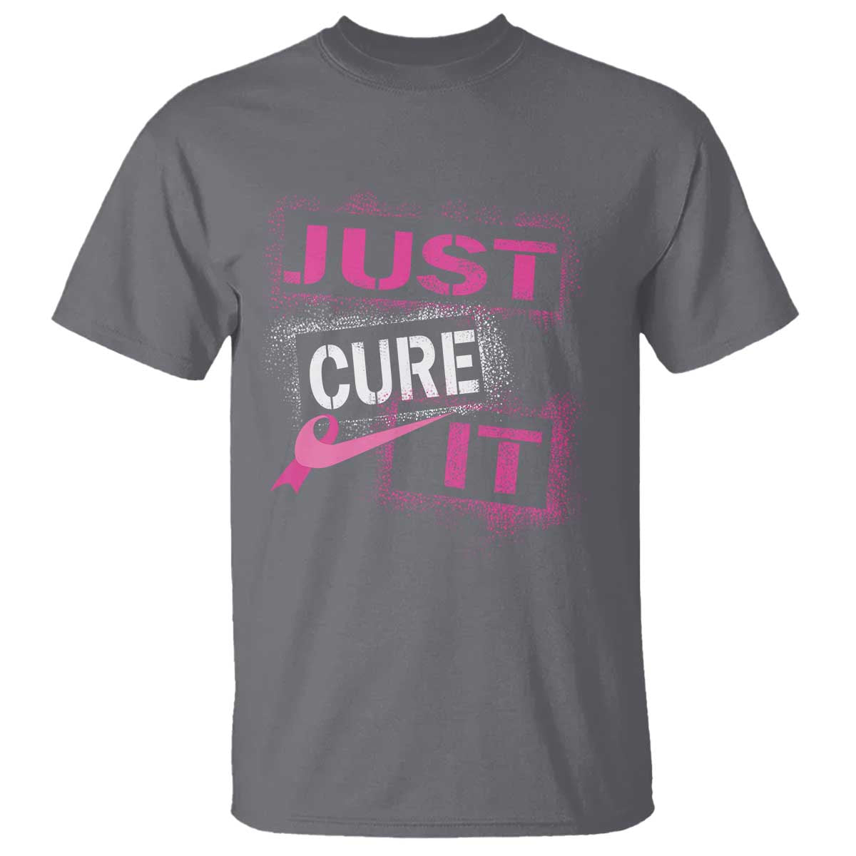 PInk Breast Cancer T Shirt Just Cure It - Wonder Print Shop