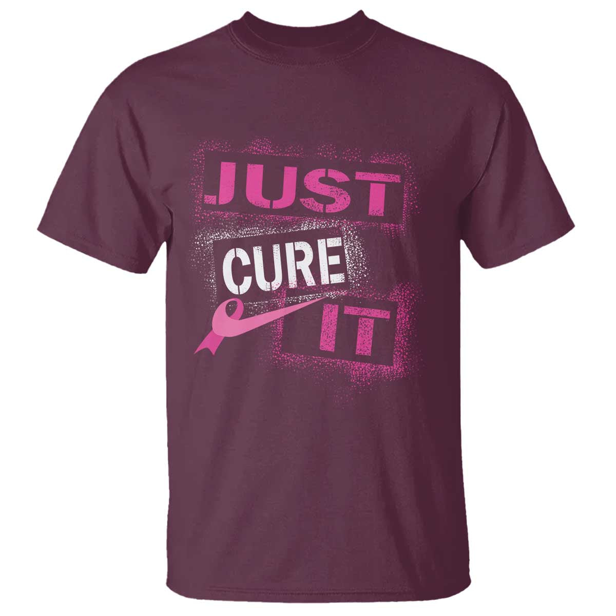 PInk Breast Cancer T Shirt Just Cure It - Wonder Print Shop