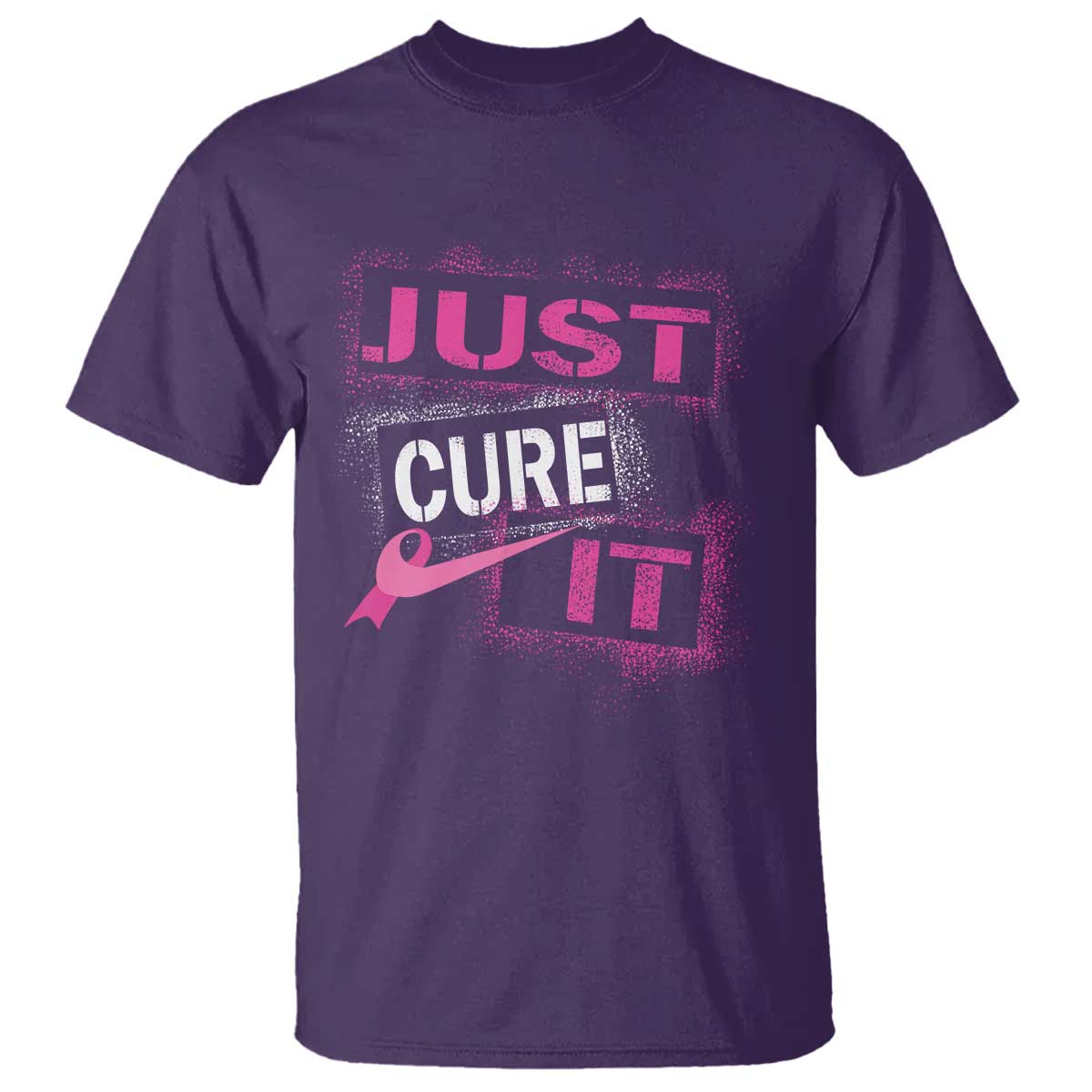 PInk Breast Cancer T Shirt Just Cure It - Wonder Print Shop