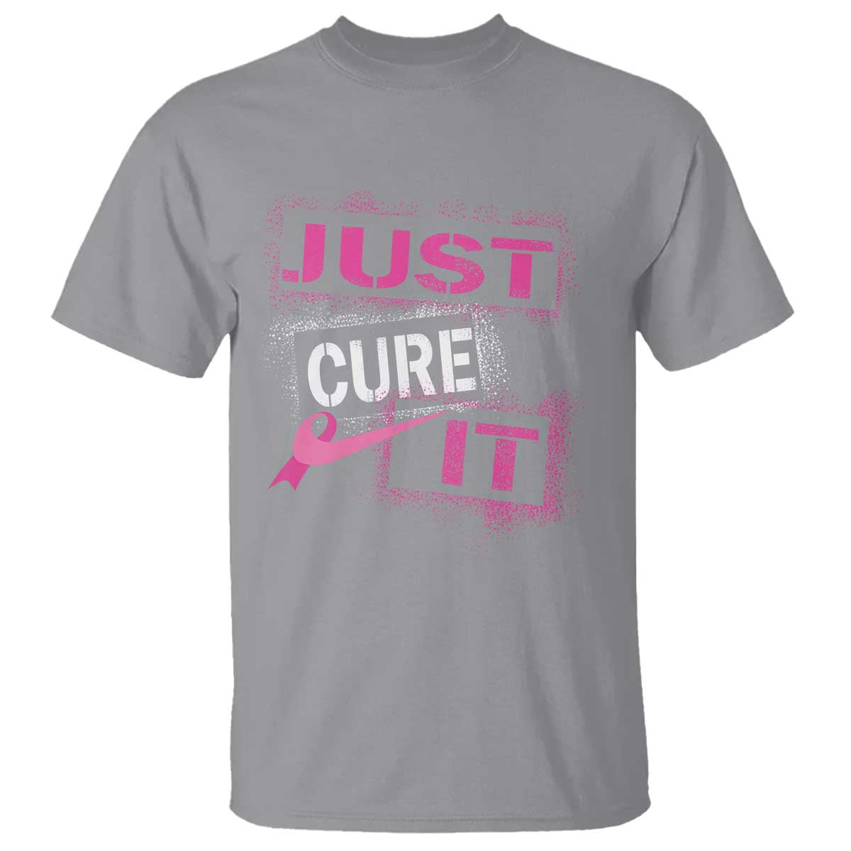 PInk Breast Cancer T Shirt Just Cure It - Wonder Print Shop