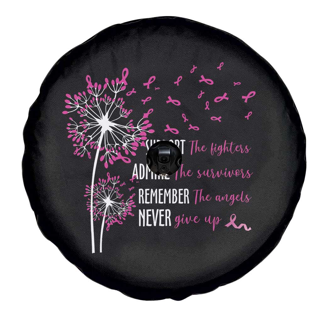 Breast Cancer Support The Fighters Spare Tire Cover Admire The Survivors Remember The Angels