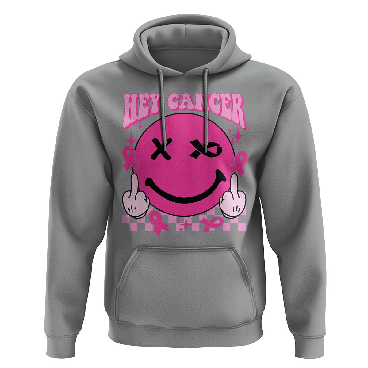 Funny Breast Cancer Hoodie Fuck Cancer Groovy - Wonder Print Shop