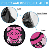 Funny Breast Cancer Spare Tire Cover Fuck Cancer Groovy