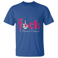 Pink Breast Cancer T Shirt Fuck Cancer Skeleton Hand - Wonder Print Shop