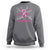 Breast Cancer Warrior Sweatshirt Love Fight Strength Hope Arrow Pink Ribbon - Wonder Print Shop