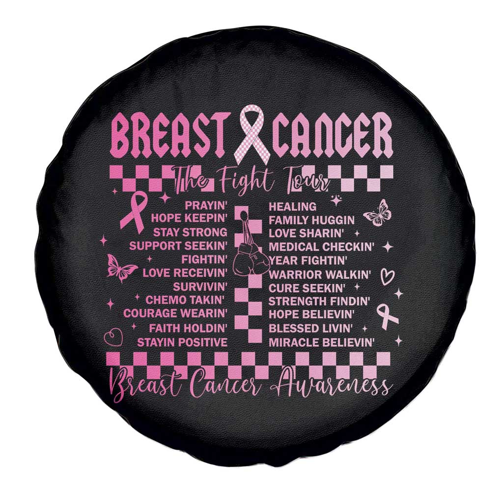 Breast Cancer The Fight Tour Spare Tire Cover