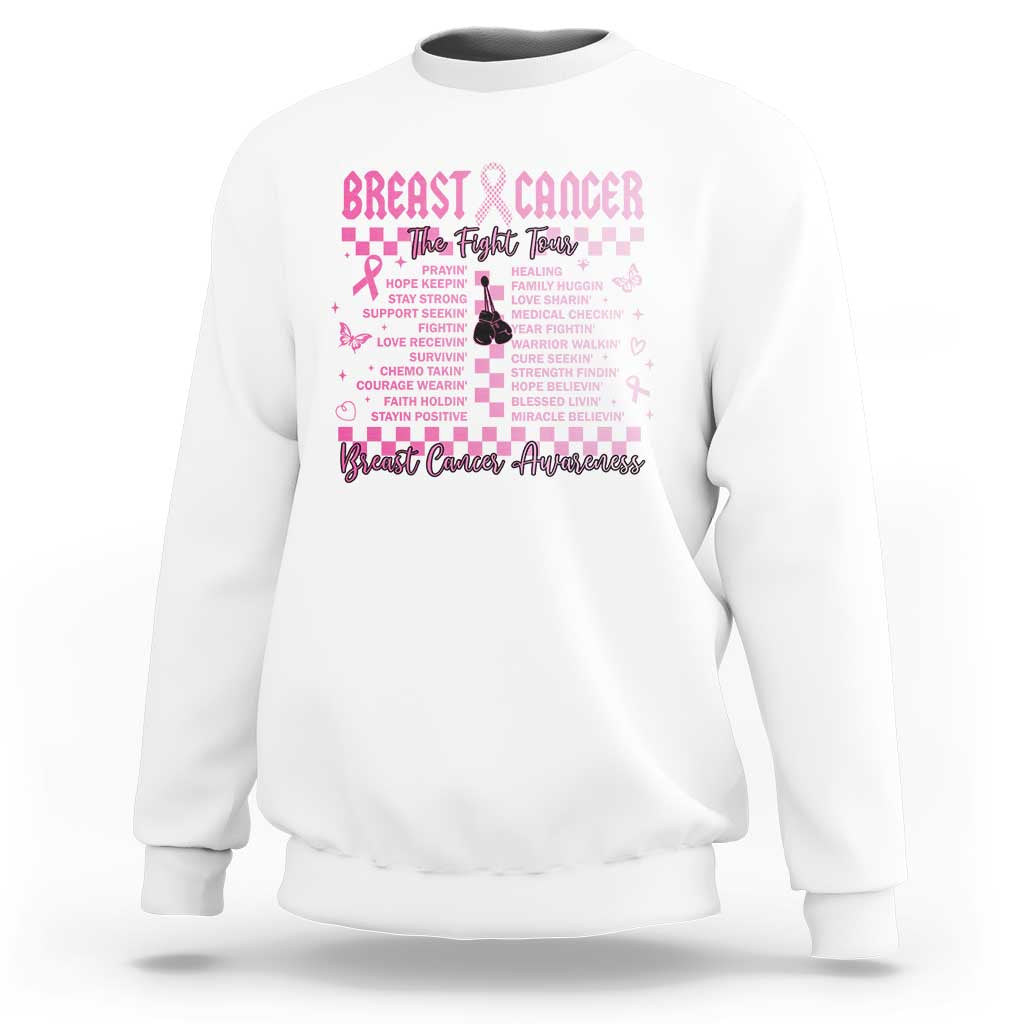 Breast Cancer The Fight Tour Sweatshirt - Wonder Print Shop