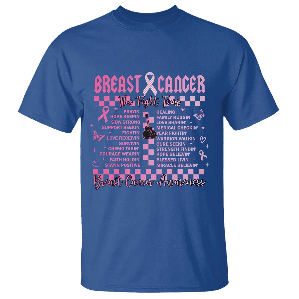 Breast Cancer The Fight Tour T Shirt - Wonder Print Shop