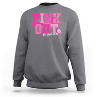 Breast Cancer Sweatshirt Pink Out Go Fight Win American Football - Wonder Print Shop