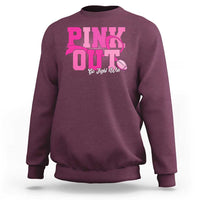 Breast Cancer Sweatshirt Pink Out Go Fight Win American Football - Wonder Print Shop
