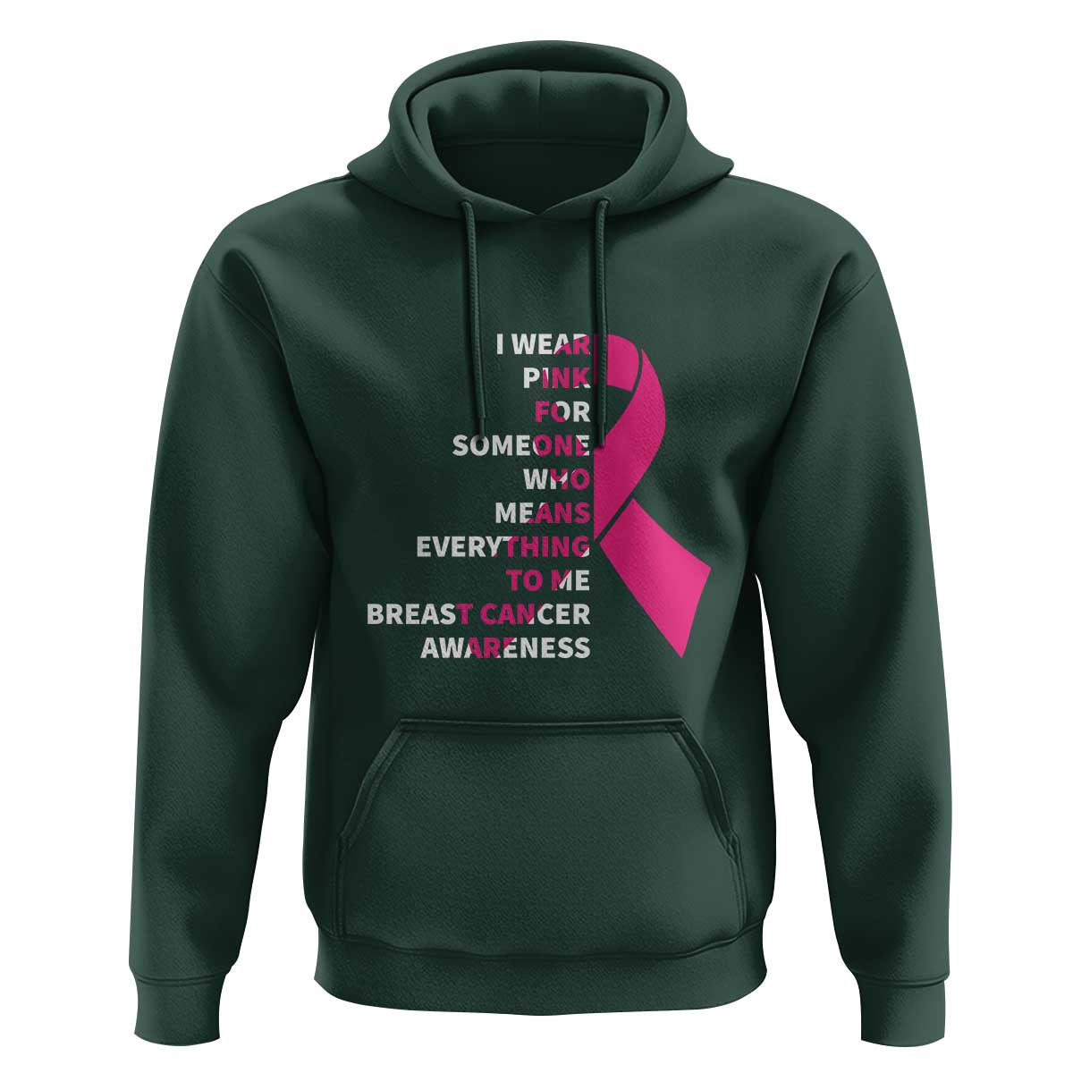 Pink Breast Cancer Hoodie I Wear Pink For Someone Who Means Everything To Me - Wonder Print Shop