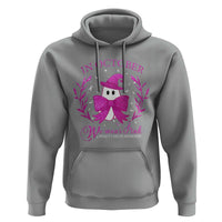 Breast Cancer Halloween Hoodie In October We Wear Pink Cute Pink Ghost - Wonder Print Shop