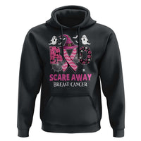 Pink Breast Cancer Halloween Hoodie Boo Scare Away Pink Ribbon Witch - Wonder Print Shop