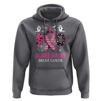 Pink Breast Cancer Halloween Hoodie Boo Scare Away Pink Ribbon Witch - Wonder Print Shop