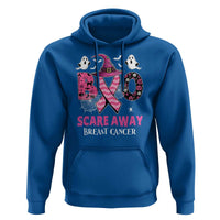 Pink Breast Cancer Halloween Hoodie Boo Scare Away Pink Ribbon Witch - Wonder Print Shop